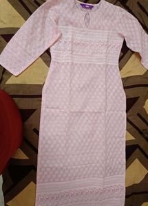 Pretty Pink Chikankari Kurta