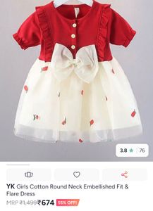 Cute Strawberry Party Dress/ never used