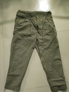 Olive Belted Trousers
