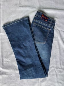 Classic Blue Denim Flare Jeans