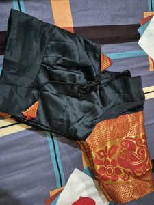 Elegant Dark Black Saree