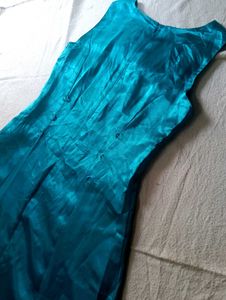 Elegant Teal Maxi Dress