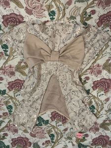 Sequin Lace Bow top