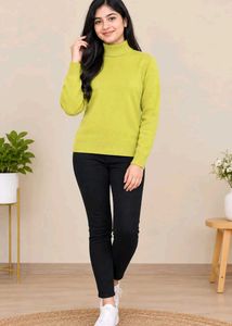 Yellow Turtleneck Sweater
