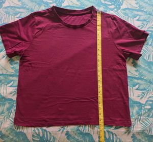 Zudio Burgundy T-Shirt