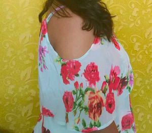 Chic Floral Cold Shoulder Maxi Dress