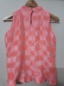 Bright Pink Party Wear Top