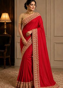 Beautiful Heavy Like New Saree With Blouse 🤩