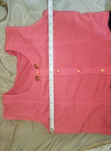 Pink &amp; Navy Striped Dress