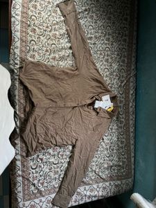 Classic Brown Button-Up Shirt