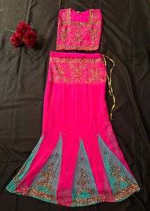 Stunning Pink Lehenga Choli Set