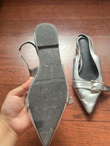 Silver Slingback ballet