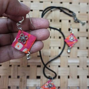 Handmade Fabric Jewellery Set