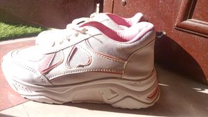 Cute Pink &amp; White Love Sneakers