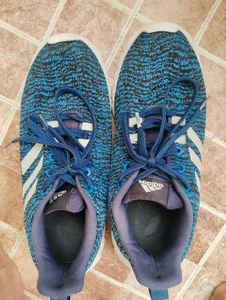 Adidas Blue Black Patterned Sneakers