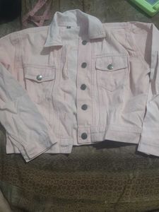 Pale Pink Denim Jacket