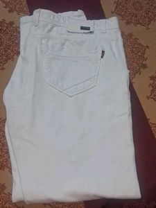 Men's White Casual Pants