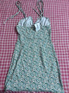 Cute Floral Print Midi dress 👗🎀