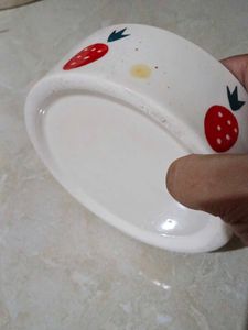 Cute Strawberry Ceramic  pasta Bowl