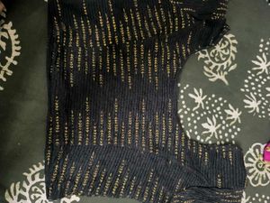 Designer Black &amp; Gold Blouse