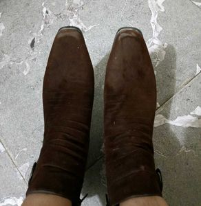 women solid block heeled boots