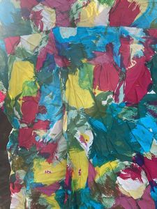 Vibrant Floral Print Button-Up Top