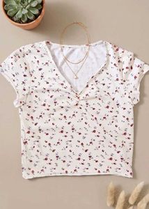 Cute Floral Urbanic Crop Top