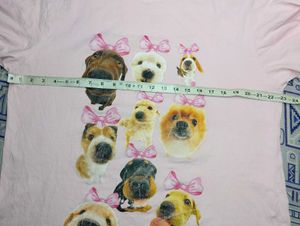 Pink Dog Print T-Shirt
