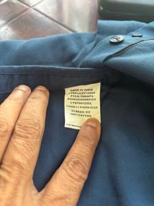 Men's Navy Blue Casual Shirt Louis phiippe