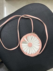 Cute Pink sunflower Crossbody Bag