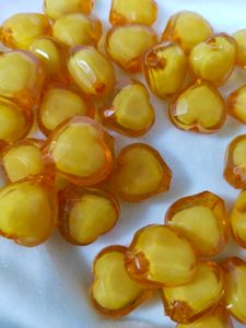 Big Size Heart Shape Beads 50 Pis