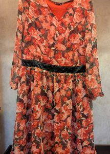 Besiva Floral Print Dress (S)