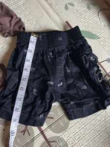 Boys Brown Shirt &amp; Black Shorts Set - Size 20
