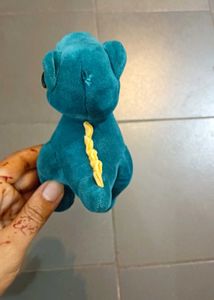Cute Teal Dinosaur Plush Toy