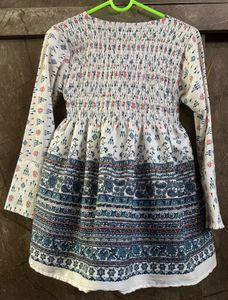 Boho Smocked Print Kurta