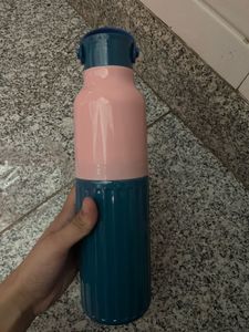 Stylish Pink and Teal Water Bottle