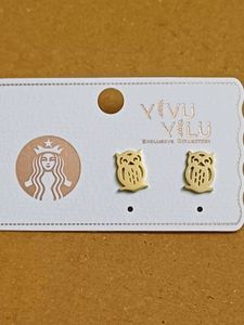 Cute Owl Stud Earrings