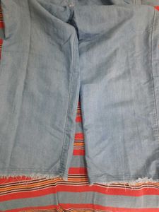 Light Wash Denim Culottes
