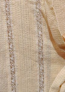 Chic Yellow Blouse with Bow Tie Neck