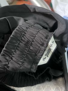 black cargo polyester bottom