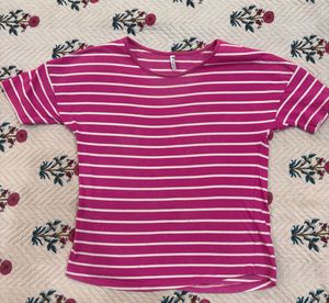 Pink Striped T-Shirt