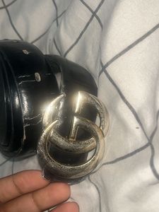 Gucci Black Leather Belt