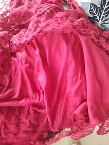 Red Lace Off-Shoulder Dress...