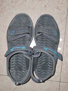 Boys Gray Blue Strap Sandals