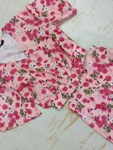 Bust 36 Chic Floral Print skirt Co-ord Set