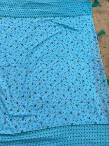Floral Print Dupatta with tassels