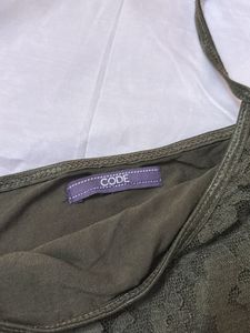 Y2k Olive Crop Top🫶🏻