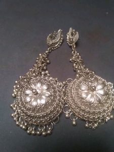 Silver plated Oxidation Jhumka