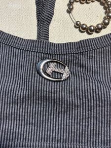 Striped Racerback Sports Bra