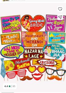 Mehndi  Photo Booth Props